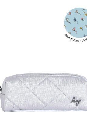 LUG - Jib Matte Luxe VL Zip Pouch in Metallic Silver